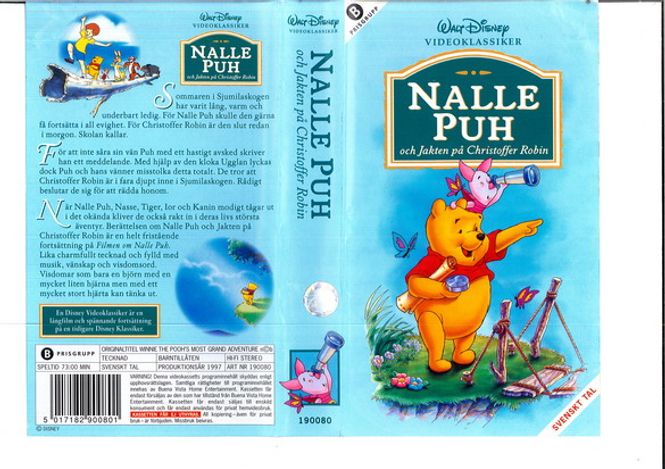 Huvudbild Nalle Puh och jakten på Christopher Robin - vhs