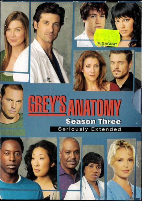 Huvudbild Grey's Anatomy - Säsong 3  (DVD) beg