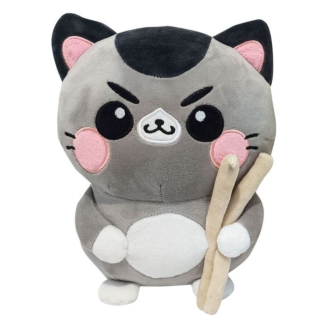 Huvudbild Katt plushie - Cat with Chopsticks - 25 cm