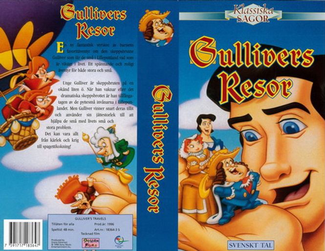 Huvudbild Gullivers resor (Tecknat) VHS
