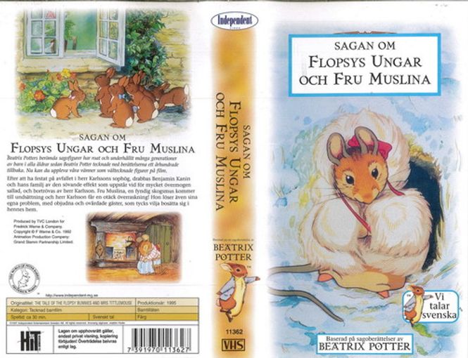Huvudbild Sagan Om Flopsys Ungar och.. (VHS)