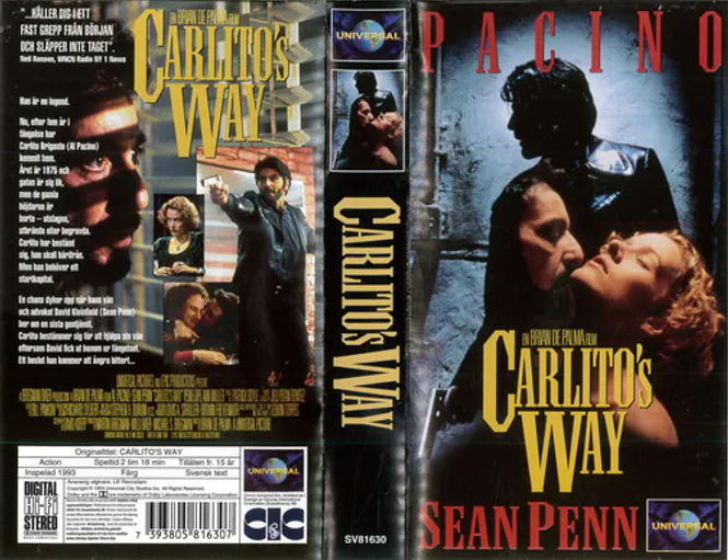 Huvudbild CARLITO'S WAY (VHS)