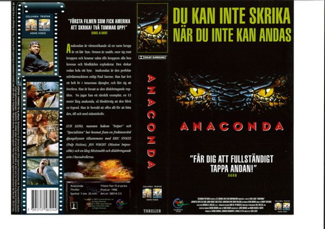 Huvudbild Anaconda (1997)  (VHS)
