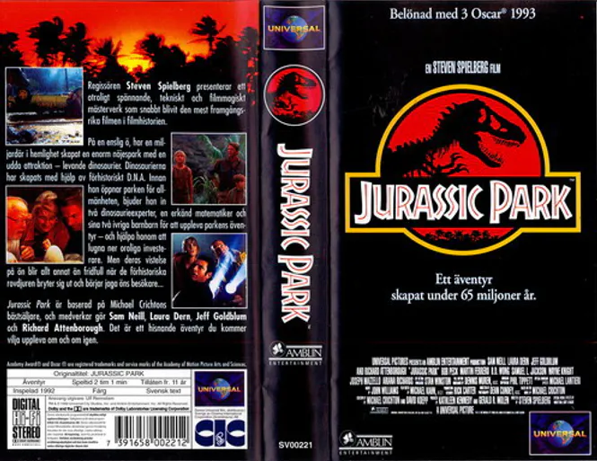 Huvudbild Jurassic Park (vhs)