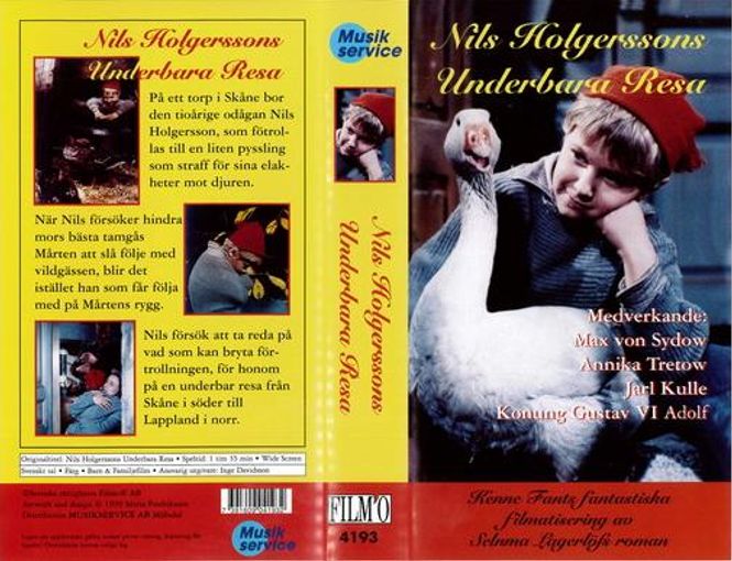 Huvudbild Nils Holgerssons underbara resa (1962) vhs