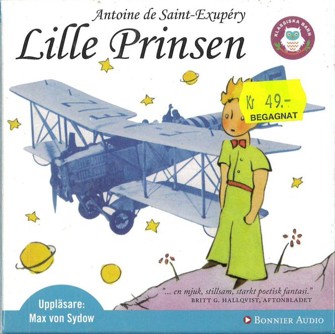 Huvudbild ANTOINE DE SAINT-EXUPÉRY: Lille Prinsen (ljudbok) ...