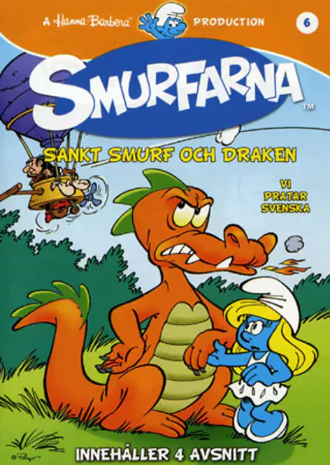 Huvudbild Smurfarna 6 sankt smurf och draken (DVD) beg