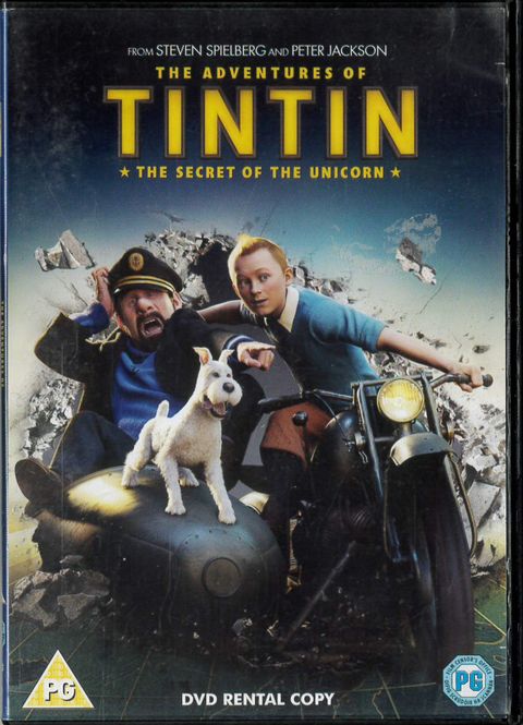 Huvudbild Tintin - the secret if the unicorn (beg dvd) ...
