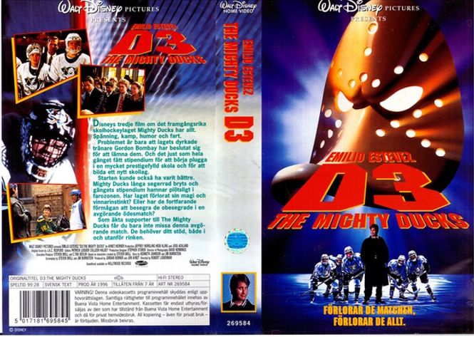 Huvudbild MIGHTY DUCKS-MÄSTARNA 3(VHS)fd hyr