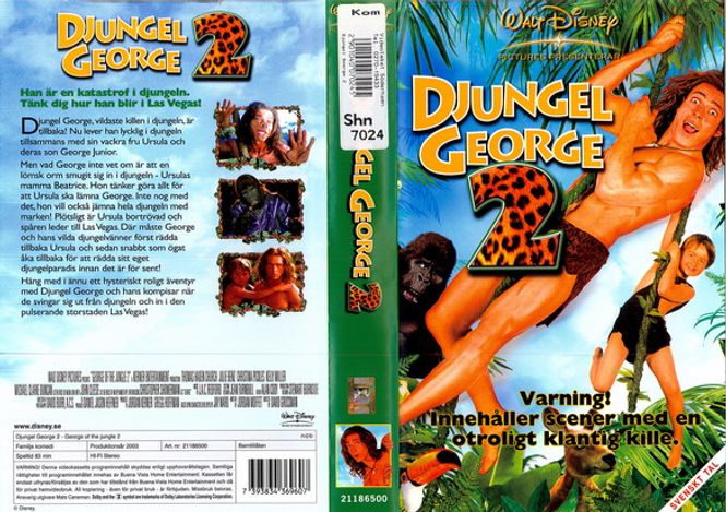 Huvudbild  DJUNGEL GEORGE 2 (VHS) fd hyr