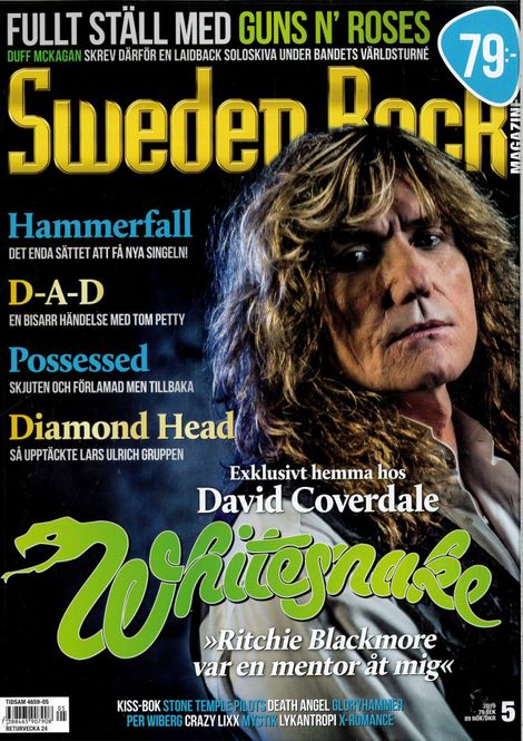 Huvudbild Sweden Rock Magazine 2019: #5 (butik omslag)