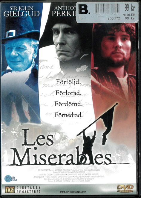 Huvudbild Les Miserables (1978) DVD