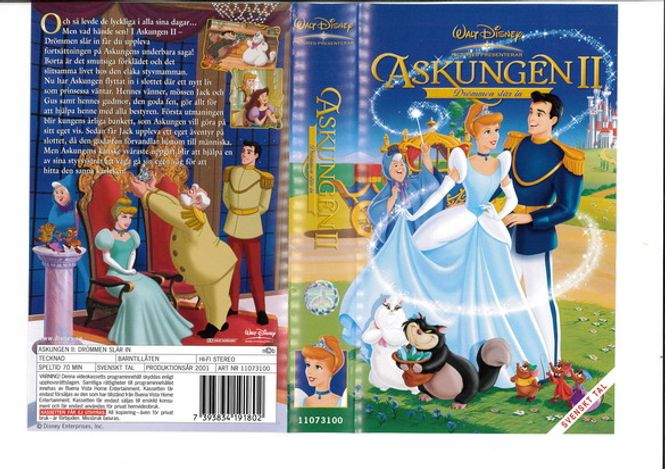 Huvudbild Askungen 2 - Drömmen slår in (vhs)