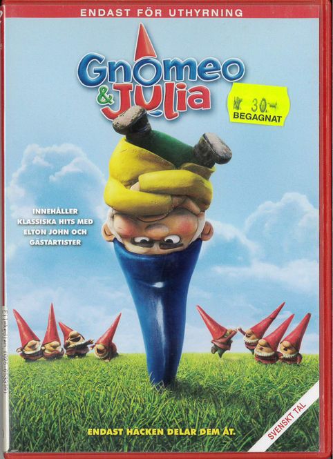 Huvudbild Gnomeo & Julia (DVD) fd hyr