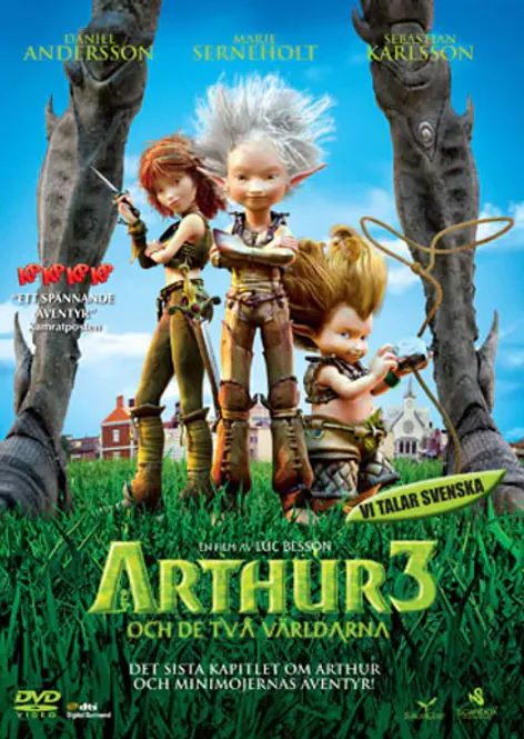 Huvudbild Arthur 3 och de två världarna (DVD) beg