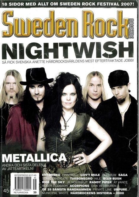 Huvudbild Sweden Rock Magazine  #45