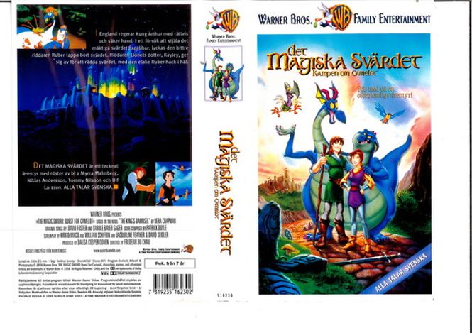 Huvudbild Det magiska svärdet - Kampen om Camelot (vhs)