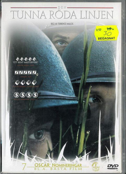 Huvudbild Tunna röda linjen - beg dvd