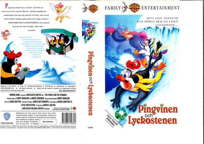 Huvudbild Pingvinen och lyckostenen (VHS)