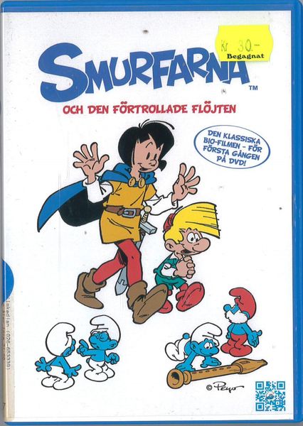 Smurfarna och den förtrollade flöjten (DVD) fd hyr