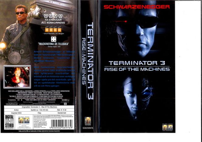 Huvudbild Terminator 3 - Rise of the Machines  (VHS)