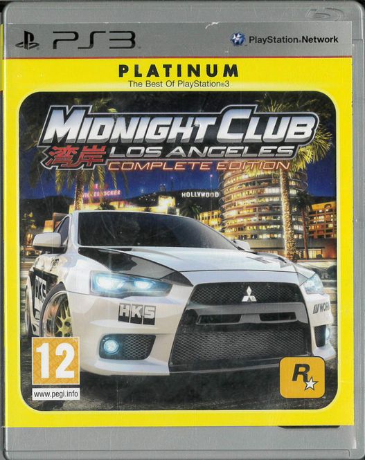 Huvudbild Midnight Club Los Angeles  - platinum (Ps3) beg