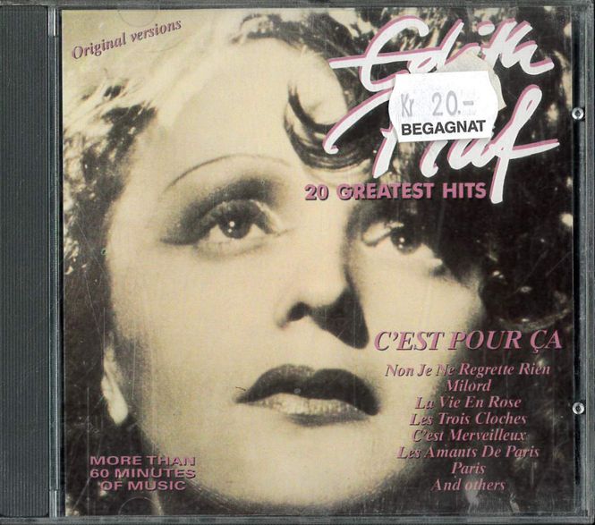 Huvudbild Edith Piaf - 20 Greatest hits (CD) beg