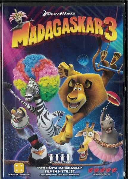Madagaskar 3 (DVD) beg