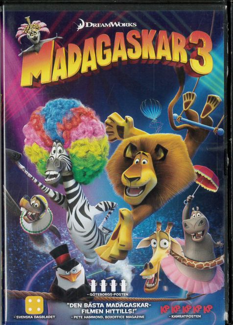 Huvudbild Madagaskar 3 (DVD) beg