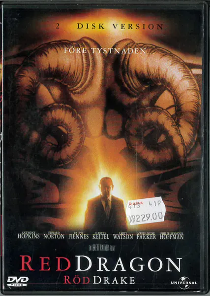 Röd drake (Red dragon)2 disc (dvd) 