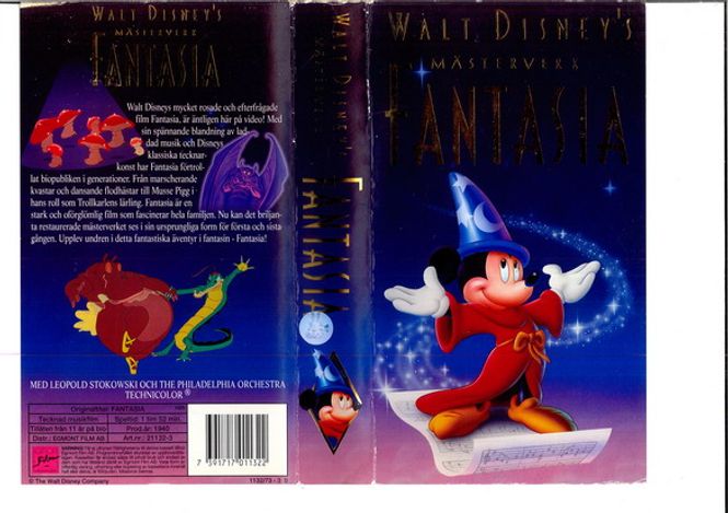 Huvudbild Fantasia - Disneyklassiker 3 (vhs)