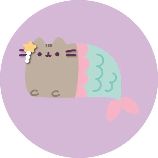 Pusheen kudde -Mermaid  40 cm