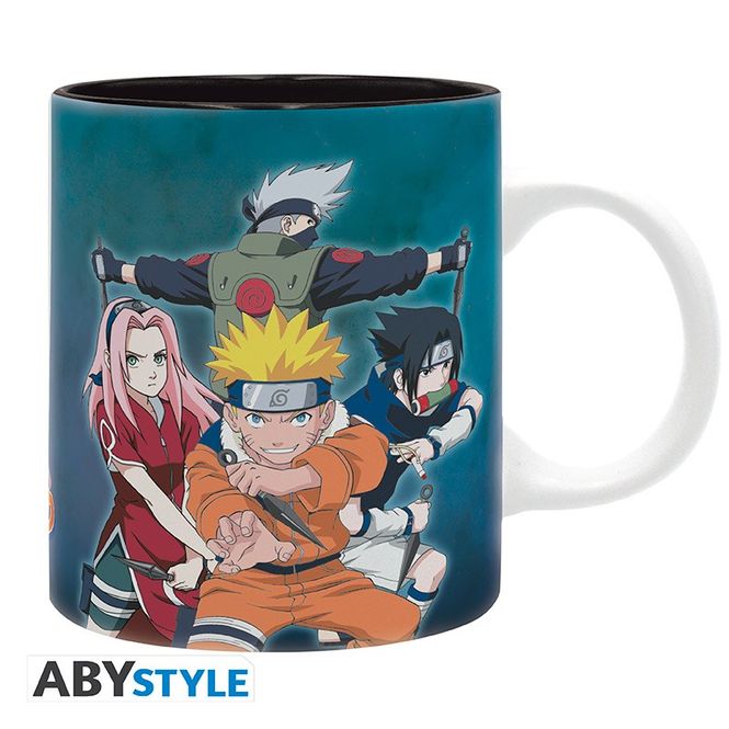 Huvudbild Naruto mugg - Team 7 Vs Haku/Zabuza
