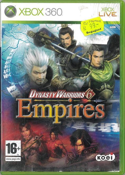 Huvudbild Dynasty Warriors 6:empires  (X360) beg
