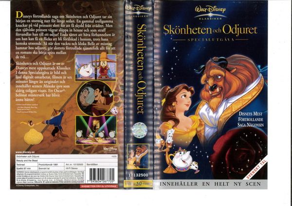 SKÖNHETEN OCH ODJURET - SPECIALUTGÅVA (VHS)