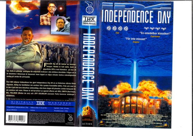 Huvudbild Independence Day (vhs)
